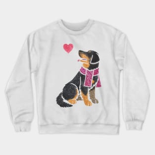 Watercolour Hovawart dog Crewneck Sweatshirt